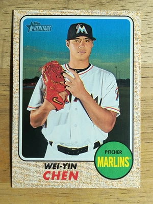 2017 Topps Heritage #272 Wei-Yin Chen - Image 1 of 2