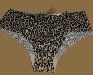 PINK Victoria’s Secret Leopard Print Cheekster Panty Women’s L Underwear Cheeky - Picture 1 of 6
