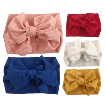 Stretchy Soft Hairbands Elastics Bows Hairband for Child Handmade Kid presents - Image 1 of 4