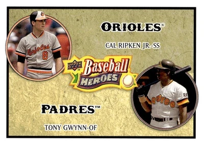 2008 Upper Deck Baseball Heroes #180 Cal Ripken Jr. / Tony Gwynn - Image 1 of 2