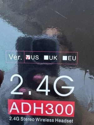 Artiste ADH300 2,4 ГГц Wi-Fi цифровые стерео ТВ-наушники с зарядной док-станцией - Изображение 1 из 3