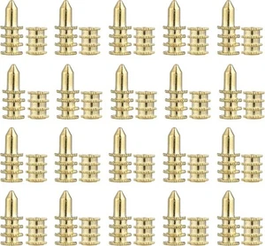 20 Stück Tischblattdübel - Zinklegierung Top Ausrichtung 2,3 x 0,9 cm, golden  - Bild 1 von 9