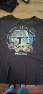 Funko Pop Tees The Mandalorian Shirt Size 2XL Black Child Baby Yoda Star Wars  - Picture 1 of 2