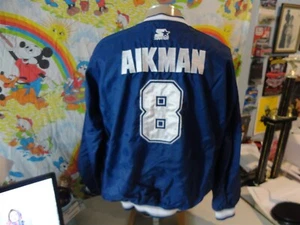 Vintage 1990s Dallas Cowboys Troy Aikman Starter Windbreaker Jacket XL - Picture 1 of 6