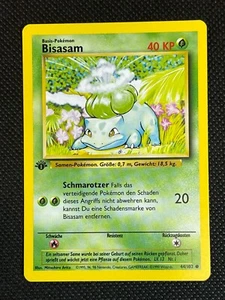 Pokemon - Base Set - Bulbasaur 44/102 - Bisasam 1st Edition - GERMAN - Picture 1 of 2