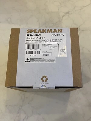 Válvula de ducha desviadora de equilibrio de presión Speakman Sentinal Mark II CPV-PB-PV Foto 1 de 4