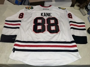 Patrick Kane Mens XXl Reebok Jersey Chicago Blackhawks White Sewn Clean Vintage - Picture 1 of 12