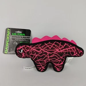 Dawgknit By Bow Wow Pet Ultra Pink Dinosaur Drool Resistant Play & Fetch Dog Toy - Picture 1 of 6
