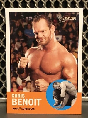 2006 Chris Benoit Topps Heritage II WWE Wrestling Card #34 ECW NJPW IWGP AEW WCW - Image 1 of 4