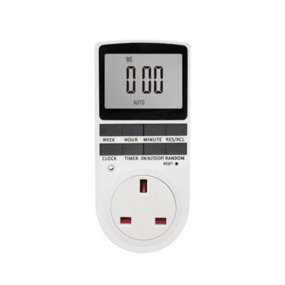 Presa Timer Presa Elettrica Digitale di Rete con Display LCD 24 Ore 7 Giorni - Immagine 1 di 4