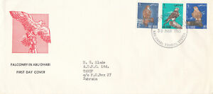 (74282) CLEARANCE Falconry in Abu Dhabi Trucial States UAE FDC 1965