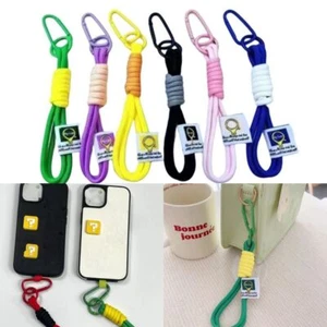 Woven Mobile Phone Lanyard Colored Bag Pendant Phone Case  Mobile Phone - Photo 1 sur 25