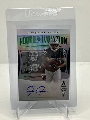 2019 Panini Passing The Torch Josh Jacobs Rookie Evolutions Rc Auto /10 Wow! - Image 1 of 4