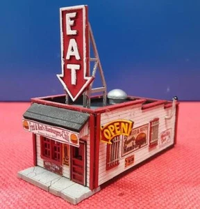 Blair Line 1/160 N Scale FRED & RED'S HAMBURGERS CAFE Laser-Cut Wood Kit 18490-N - Picture 1 of 6