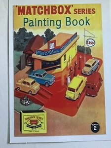 MATCHBOX SERIES PAINTING BOOK VINTAGE LARGE FRIDGE MAGNET REFRIGERATOR ENGLAND - Picture 1 of 2