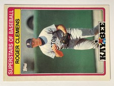 1989 Topps Superstars of Baseball #7 Roger Clemens