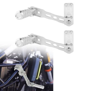 Highway Crash Bar Pegs Fit For Yamaha VIRAGO 700 1984-1987 VIRAGO 1000 1986-1988 - Picture 1 of 19