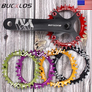 MTB Crank 104BCD Single Crankset 30-42T Narrow Wide Chain Chainring Fit Shimano - Picture 1 of 15