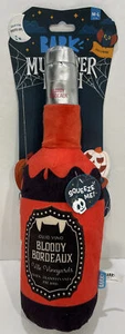 Bark MUTTSTER MASH Bloody Burdeos Botella de Vino Perro Juguete M-L Squeeze Me Toy - Imagen 1 de 12