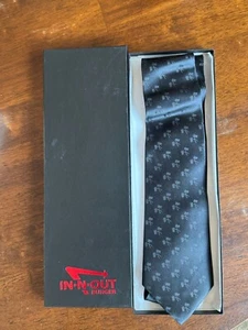 In-N-Out Burger Vintage Men's Tie - Silk - Black Limited Edition Out of Print - Picture 1 of 4
