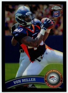 2011 Topps Chrome Black Refractor Von Miller RC 134/299 #121 - Picture 1 of 2