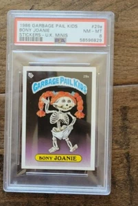 1986 TOPPS UK MINIS GARBAGE PAIL KIDS SERIES 1 BONY JOANIE PSA 8 NM-MT 29A - Picture 1 of 2