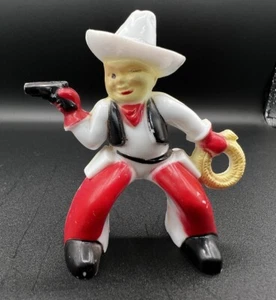 1950’s Tico Toys Rosbro “Valentine Cowboy” Vintage Hard Plastic Figurine - Picture 1 of 11