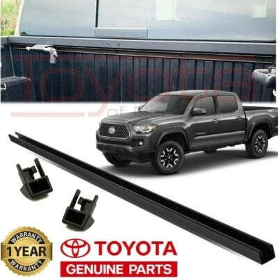 OEM Genuine Toyota 2016-2021 Tacoma Front Header Deck Bed Rail with End Caps - Image 1 of 4