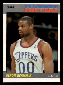 Benoit Benjamin Los Angeles Clippers 1987 Fleer #10