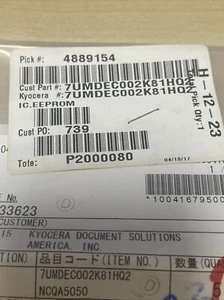 Genuine OEM Kyocera 7UMDEC002K81HQ2 Kyocera IC.EEPROM NCQA5050 Kyocera PF-730 GC - Picture 1 of 4
