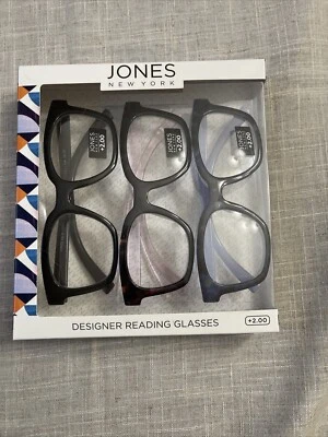 JONES NEW YORK Signature 3 pares +2,00 gafas de lectura lectores para mujer Foto 1 de 4