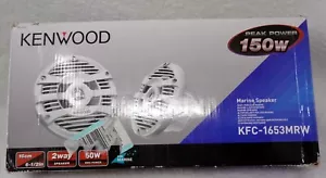 KENWOOD KFC-1653MRW Coppia di altoparlanti marini bianchi (NUOVI) - Foto 1 di 5
