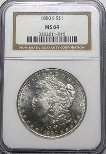 1880 - 1 Dollar Morgan Silber Dollar NGC MS64 - Bild 1 von 2