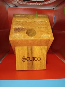 Cutco 10 Stück Eichenholz Messerhalter Block - Bild 1 von 9