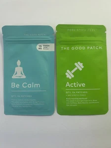 The Good Patch BE CALM and ACTIVE - Juego de 2 PACKS con 4 parches cada uno - Imagen 1 de 2