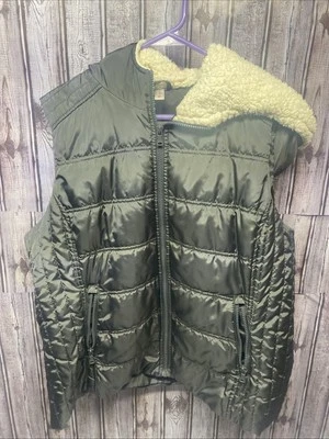 Exertek Puffer Vest Fleece Hood Black Women’s XL - Image 1 of 4