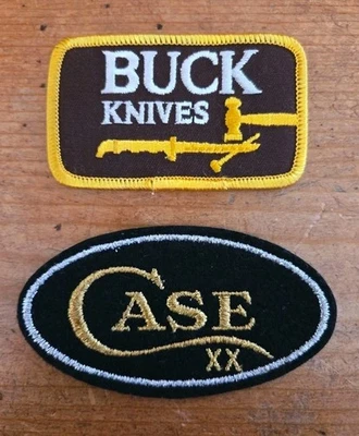 Case XX / Buck Knife Patches Chain Stitch NOS Rare From A Collectors Estate  - Image 1 of 4