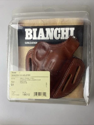 Bianchi Leather Shadow II Holster Right Hand Model 7 #18610  S&W Revolvers - Image 1 of 4