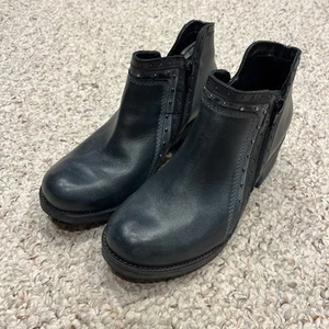 NAOT Womens Meditate Leather Booties Sz EU 39 US 8.5 Casual Studded Grunge - Picture 1 of 7