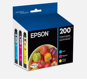 Epson 200 3pk Combo Ink Cartridges - Cyan/Magenta/Yellow 7/2025 - Picture 1 of 1