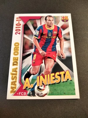 INIESTA # 7 MASIA DE ORO COLECCIÓN OFICIAL BARÇA  2010/11  NUEVO PANINI - Imagen 1 de 2