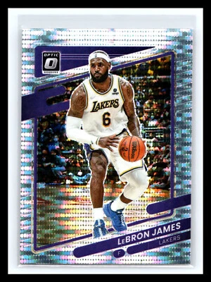 🏀 LEBRON JAMES 2021-22 DONRUSS OPTIC PRIZM SILVER PULSAR HOLO # 41 - Image 1 of 2
