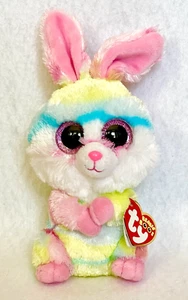TY Beanie Boos Lollipop Easter Bunny Rabbit Plush 6" Pink Glitter Eyes - Picture 1 of 9