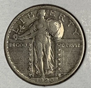 1920 Standing Liberty Quarter, XF (8987) - Picture 1 of 2