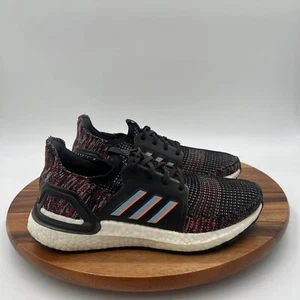 Size 5 Adidas UltraBoost 19 Mens Black/multi Running Shoes Sneakers BOOST EF0930 - Picture 1 of 18