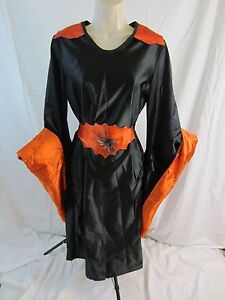 Rubie's Spiderella Dress Costume w/ Belt - Black / Orange - Girls's Size Large