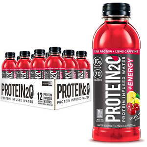 Protein2o 15g Whey Protein Infused Water Plus Energy, 16.9 fl oz Bottle(12-Pack)