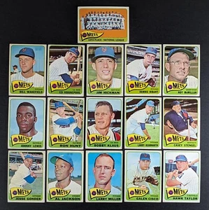 1965 Topps Baseball New York Mets Lot of 16 Cards Casey Stengel - Picture 1 of 3