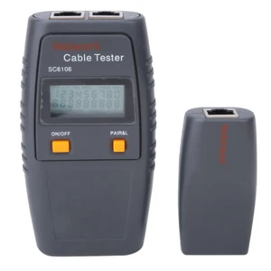 LCD Cable Tester Sc6106 Lan Network Wire Cable Tester Electrical Line Finder - Afbeelding 1 van 7