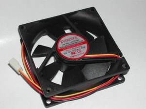 EverCool 80x80x25mm Dual Ball Bearing 3500RPM Hi-Speed Fan, EC8025HH12BA - Picture 1 of 1